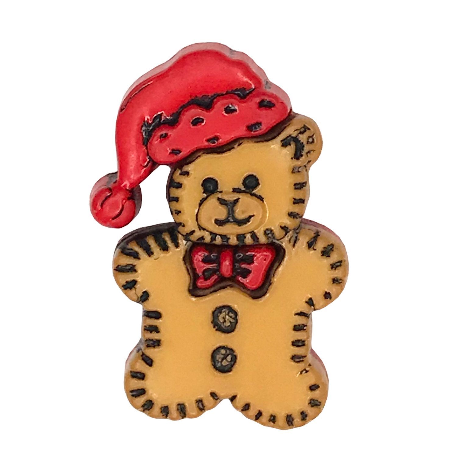 Christmas Teddy - Buttons Galore and More