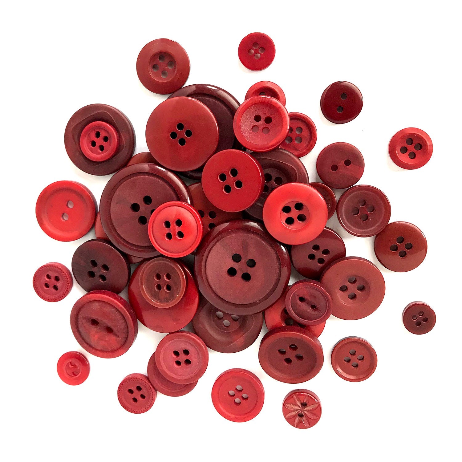 Red Bulk Buttons for Sewing and Button Crafts | Buttons Galore & More ...