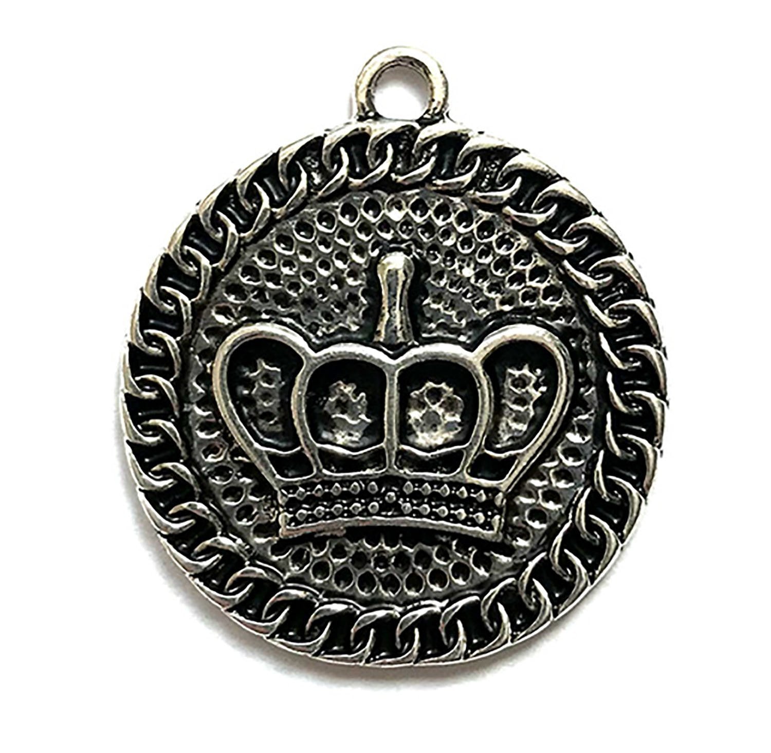 Crown Charm Charm - Buttons Galore and More