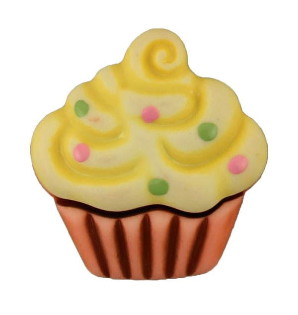 Cupcake with Sprinkles 3D Bulk Buttons - 2
