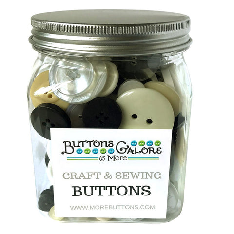 Ebony & Ivory Buttons - Buttons Galore and More