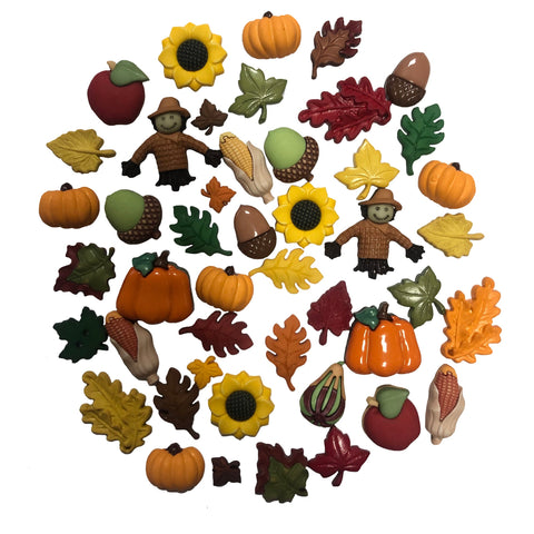 Fall Novelty Button Assortment - Buttons Galore and More