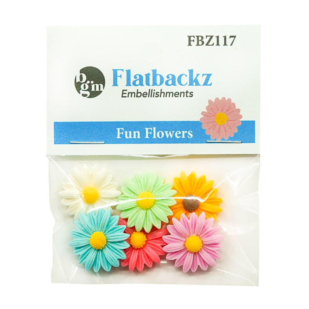 Flatbackz Flowers Group - Buttons Galore and More