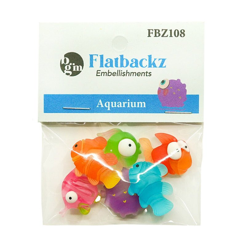 Flatbackz Sea Creatures Group - Buttons Galore and More