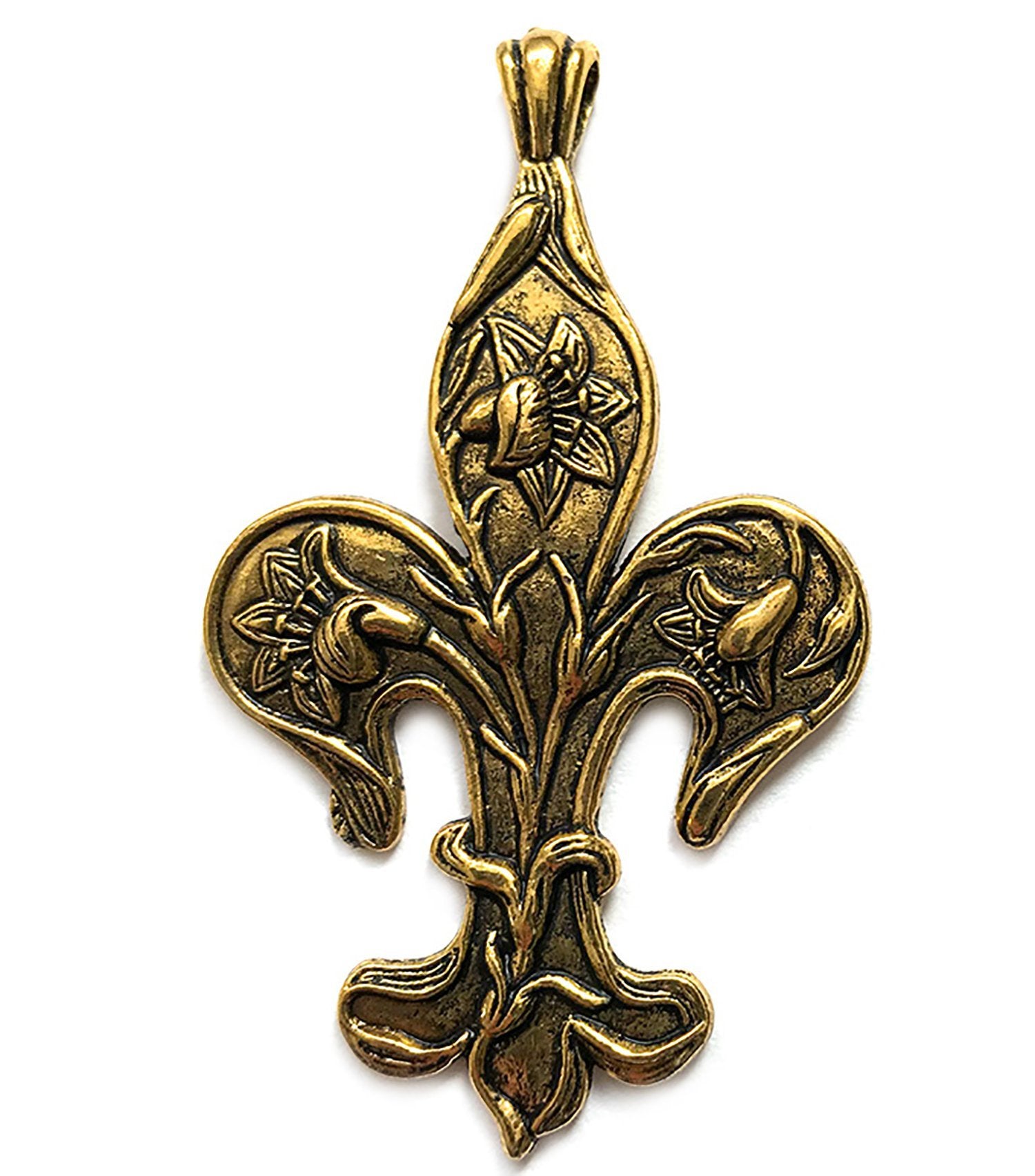 Fluer de Lis Charm - Buttons Galore and More