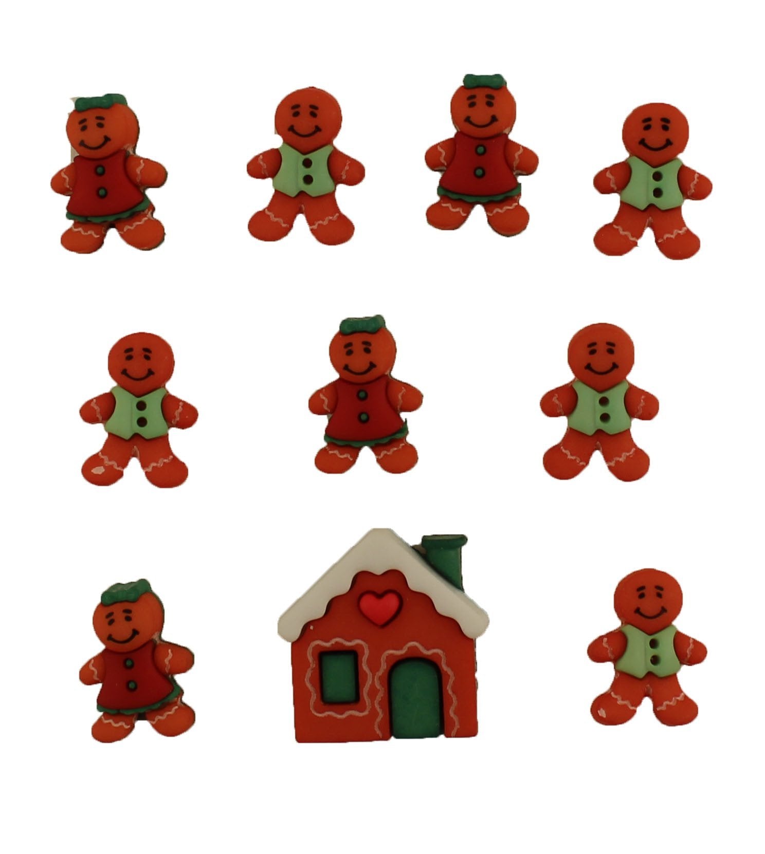 Gingerbread Buttons Christmas themed buttons for sewing & crafts | Gingerbread Cottage ...