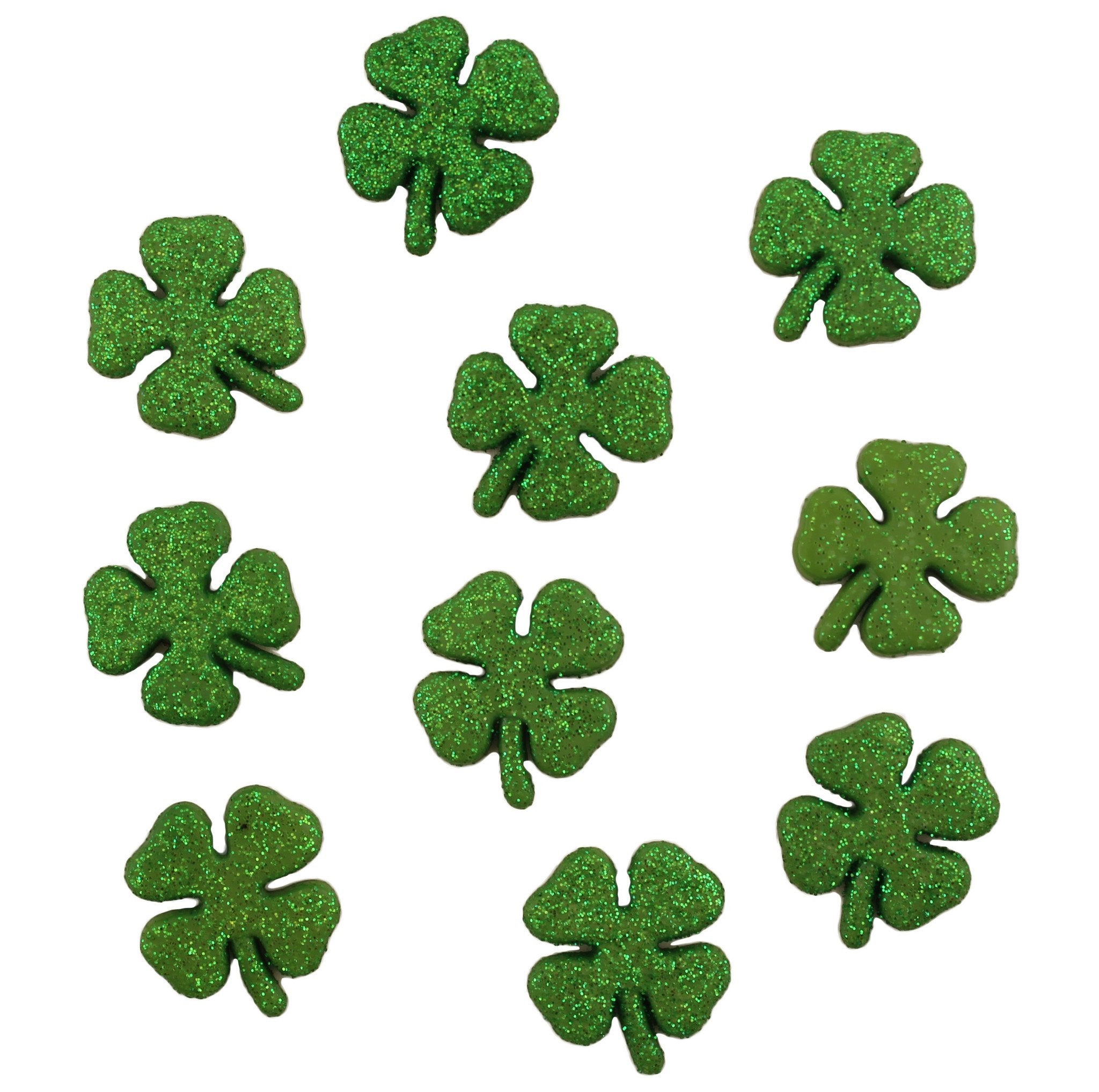 Glitter Shamrocks-4456 - Buttons Galore and More