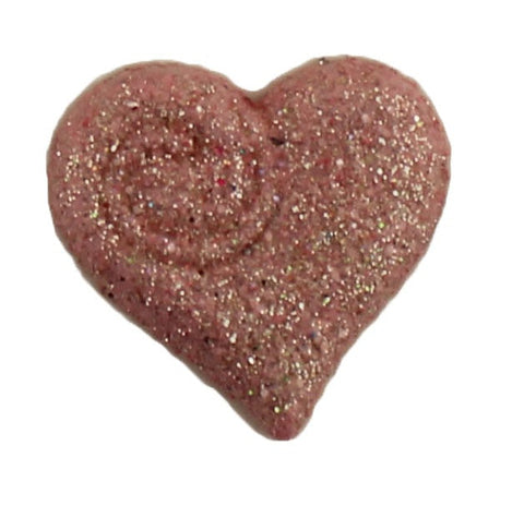 My Love Heart Buttons / Buttons Galore / Glitter Red & Pink Swirl Heart  Buttons