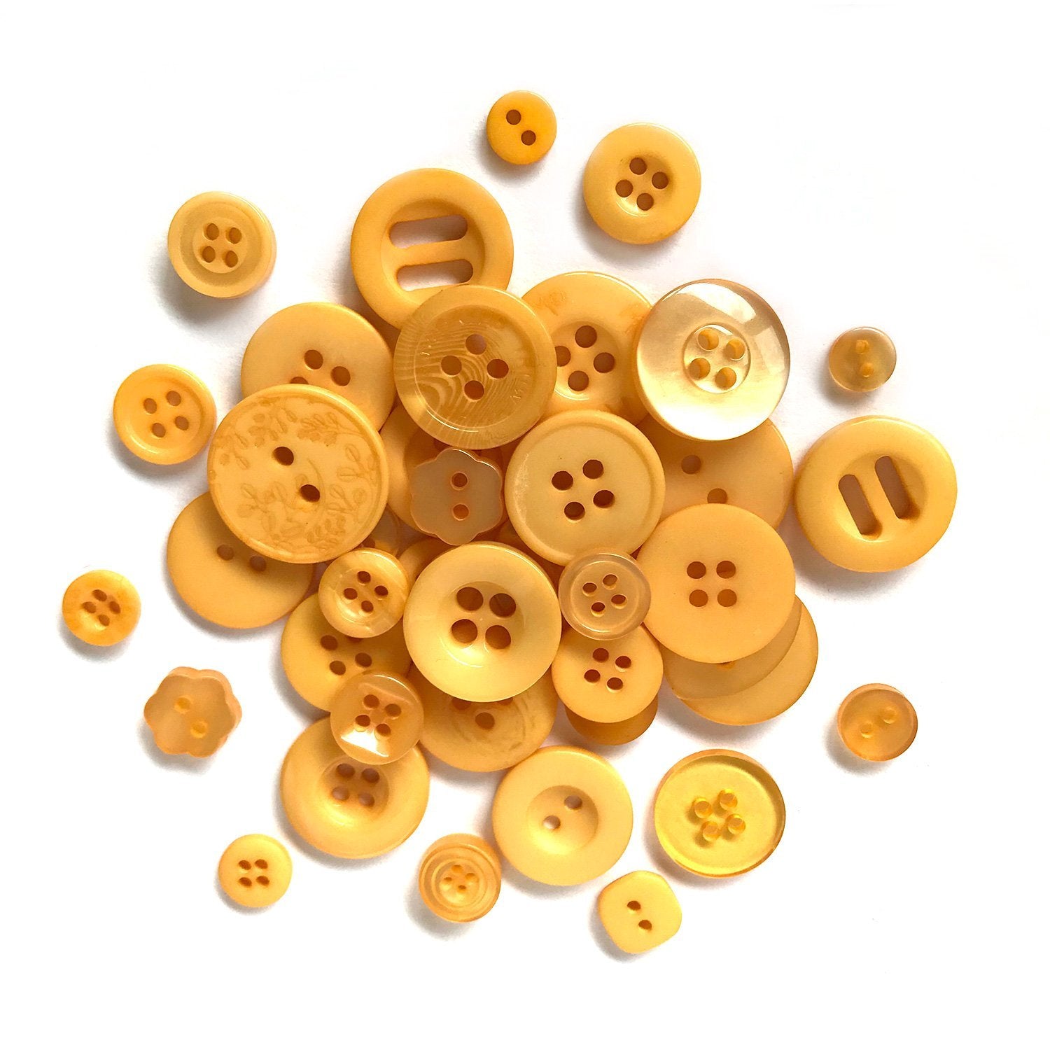Yellow Button Set Yellow Bulk Buttons for Sewing & Crafts | Buttons Galore & More ...