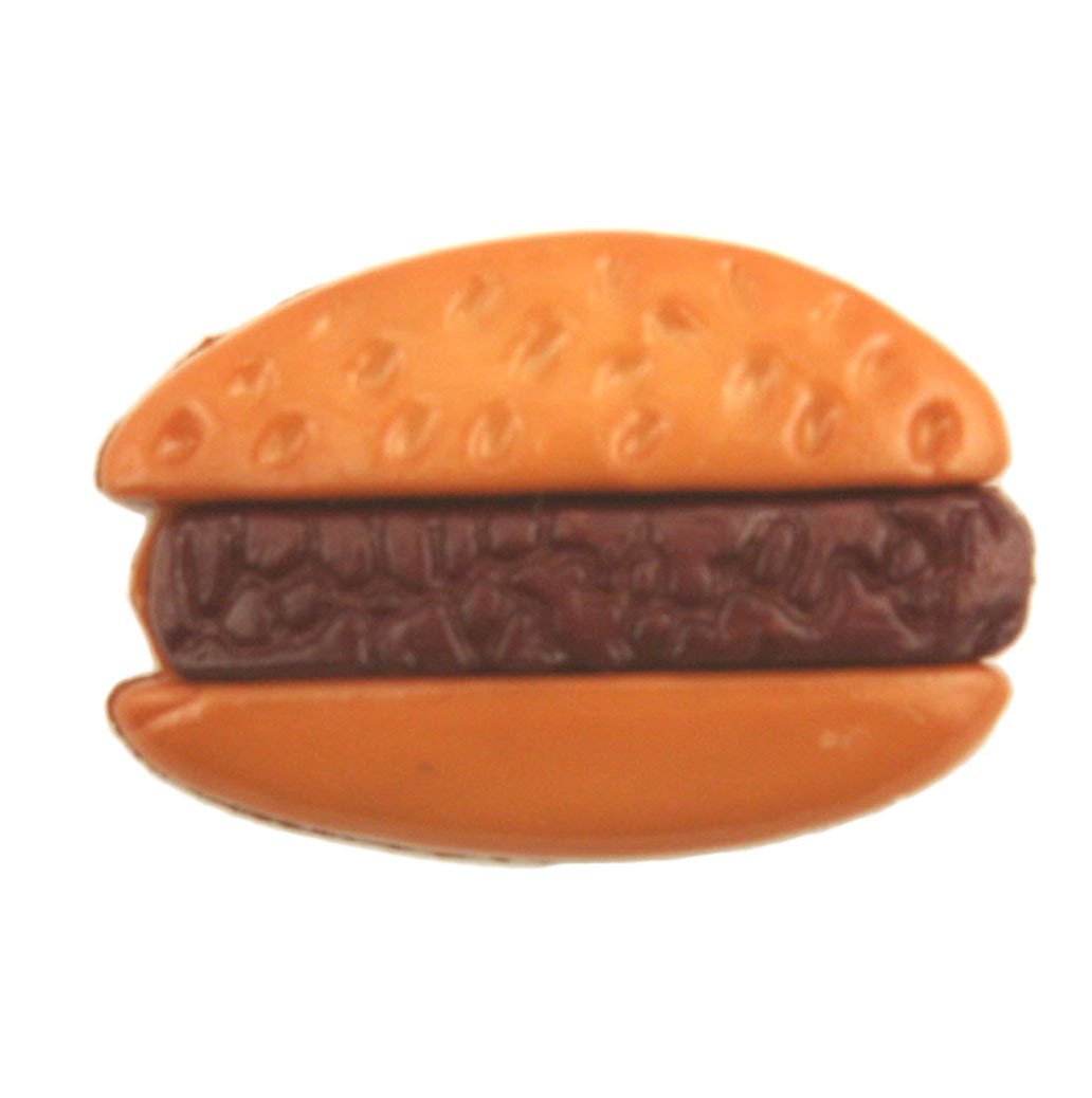 Hamburger Shaped Buttons for Sewing | Food Embellishments for Crafts ...