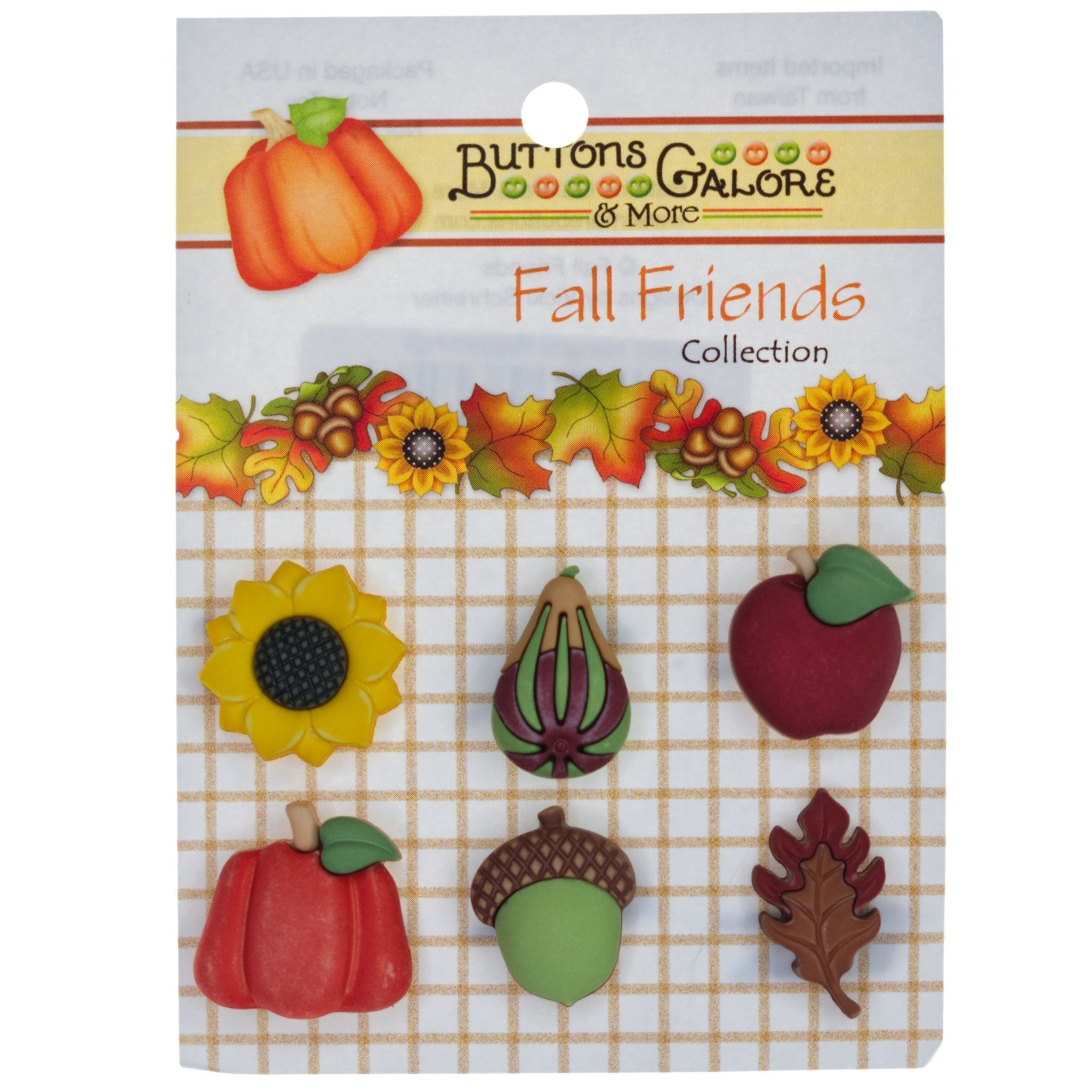 Harvest & Fall Themed 3D Buttons | Buttons Galore and More