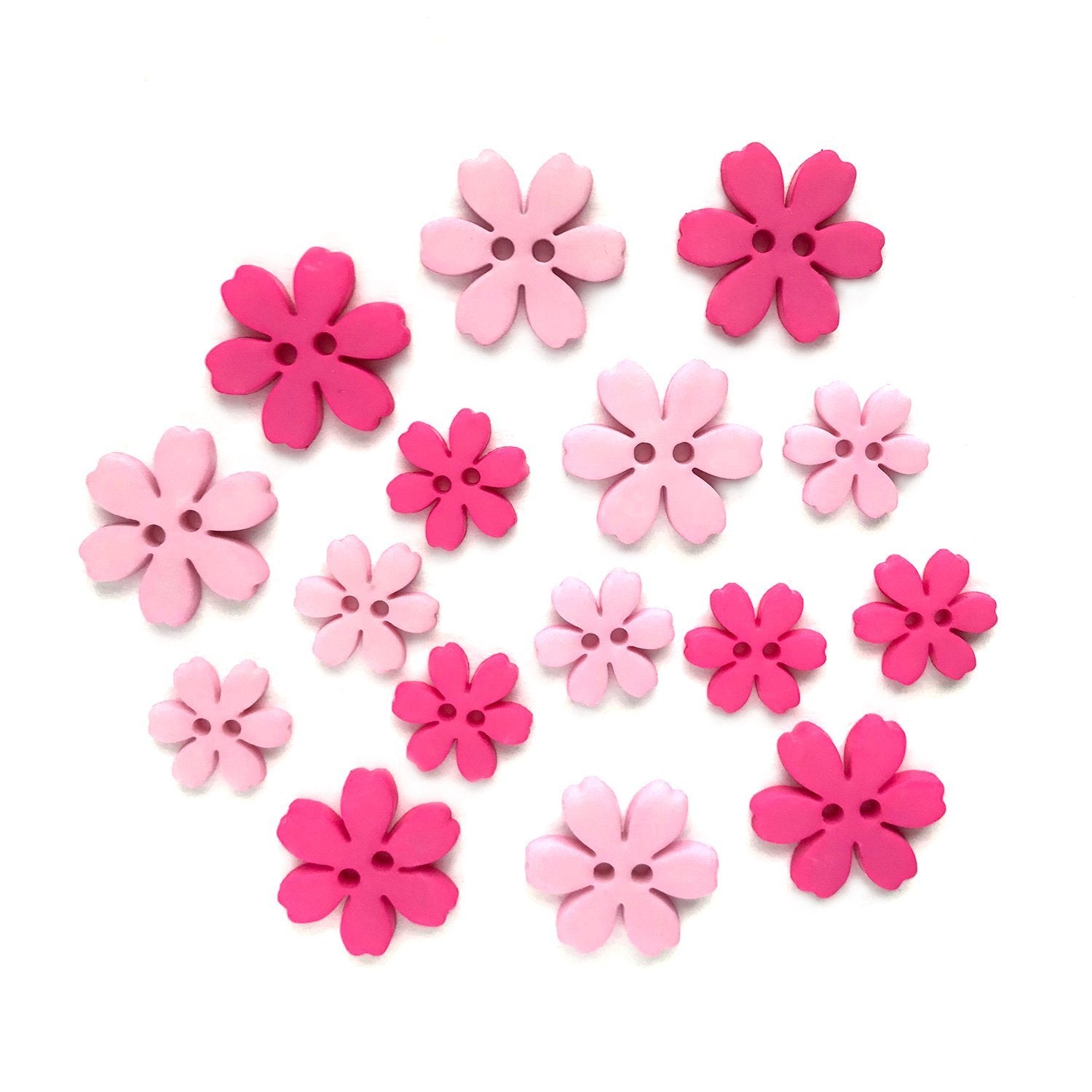 Flower Pink Sewing Buttons for sale