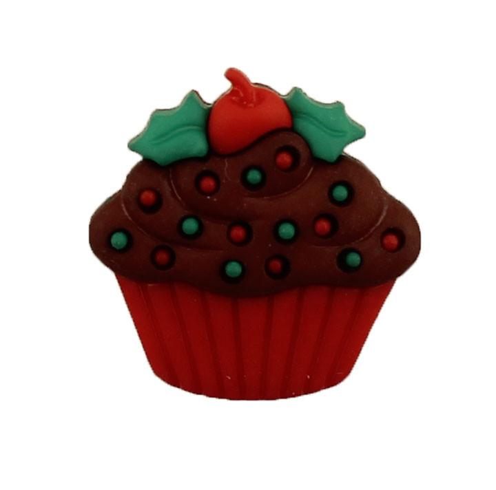 Holiday Cupcake - Buttons Galore and More