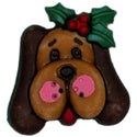 Holiday Dog 3D Bulk Buttons - 1