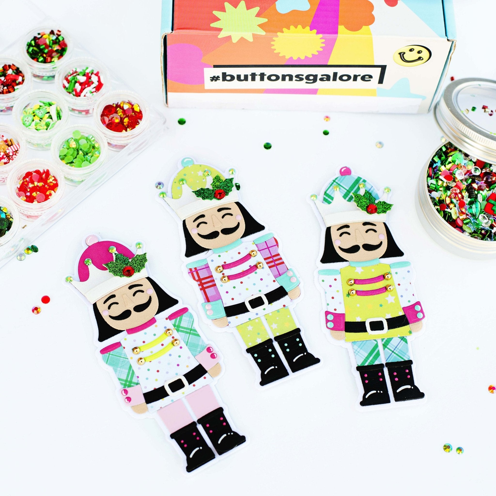 Holiday Embellishment Assortment - Buttons Galore and More