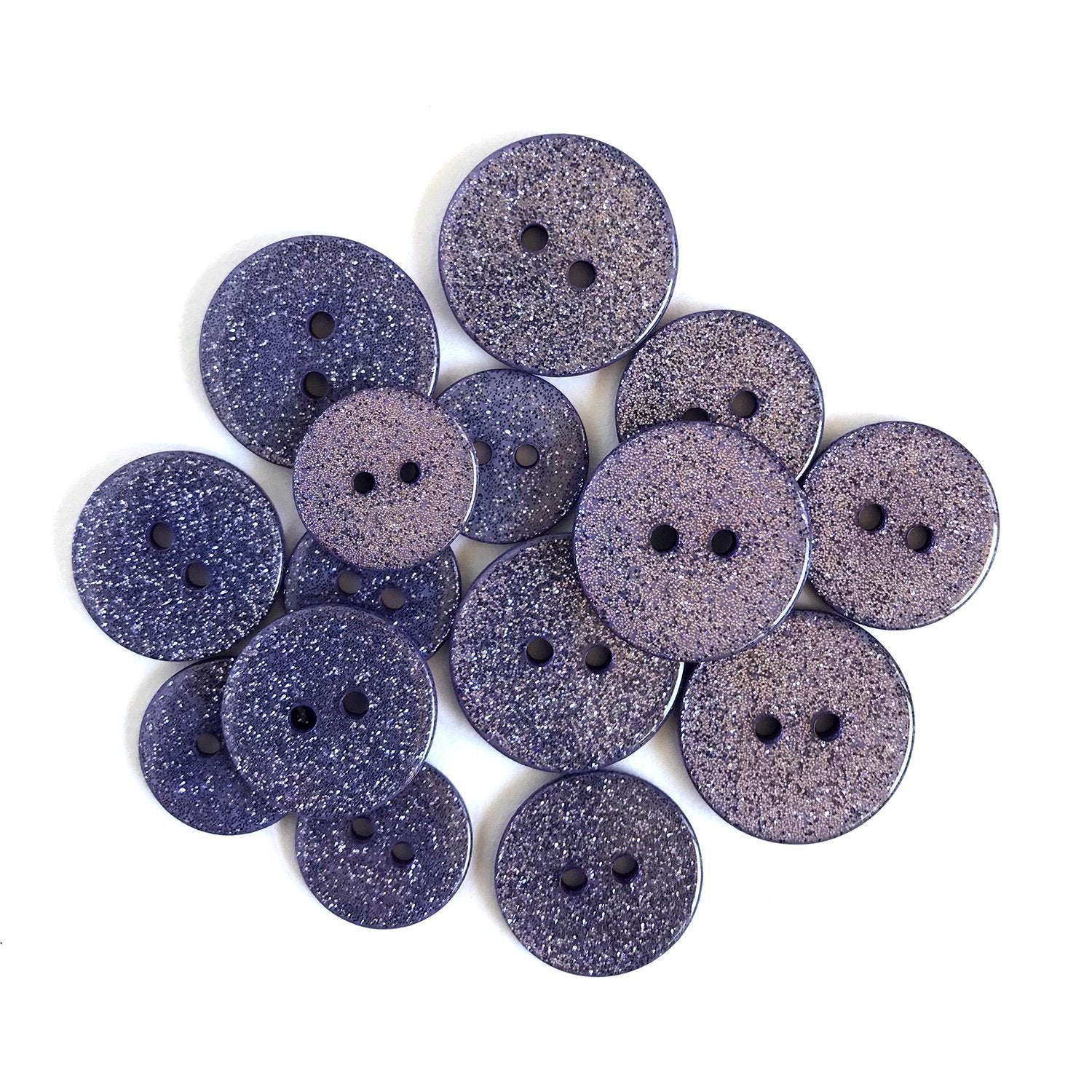 Hydrangea Glitter Buttons - SUS101 - Buttons Galore and More