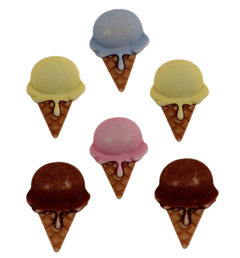 Ice Cream Cones-FN104 - Buttons Galore and More