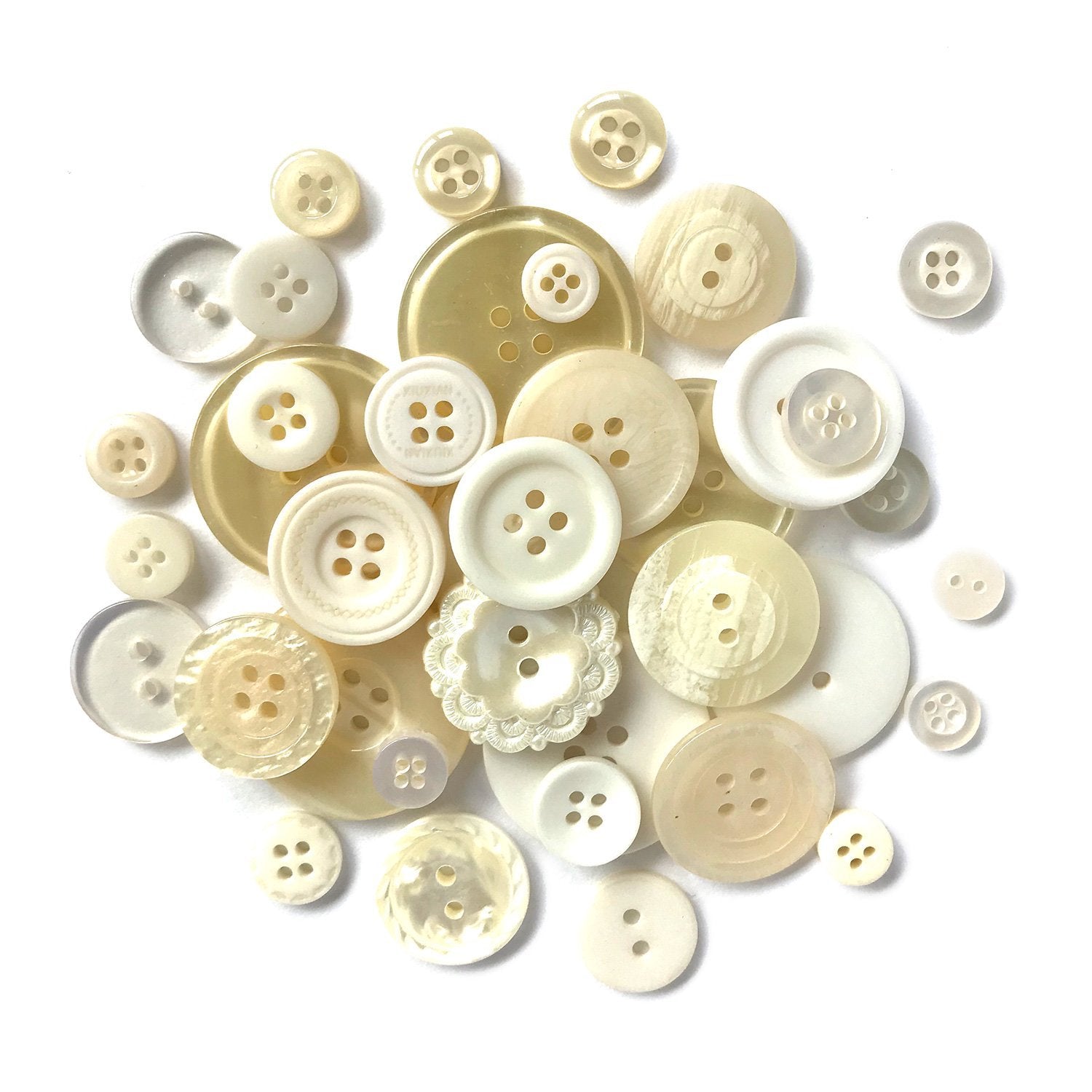 Cap Button Ivory Ivory & Pearl Buttons for Sewing and Crafts | Buttons Galore and More