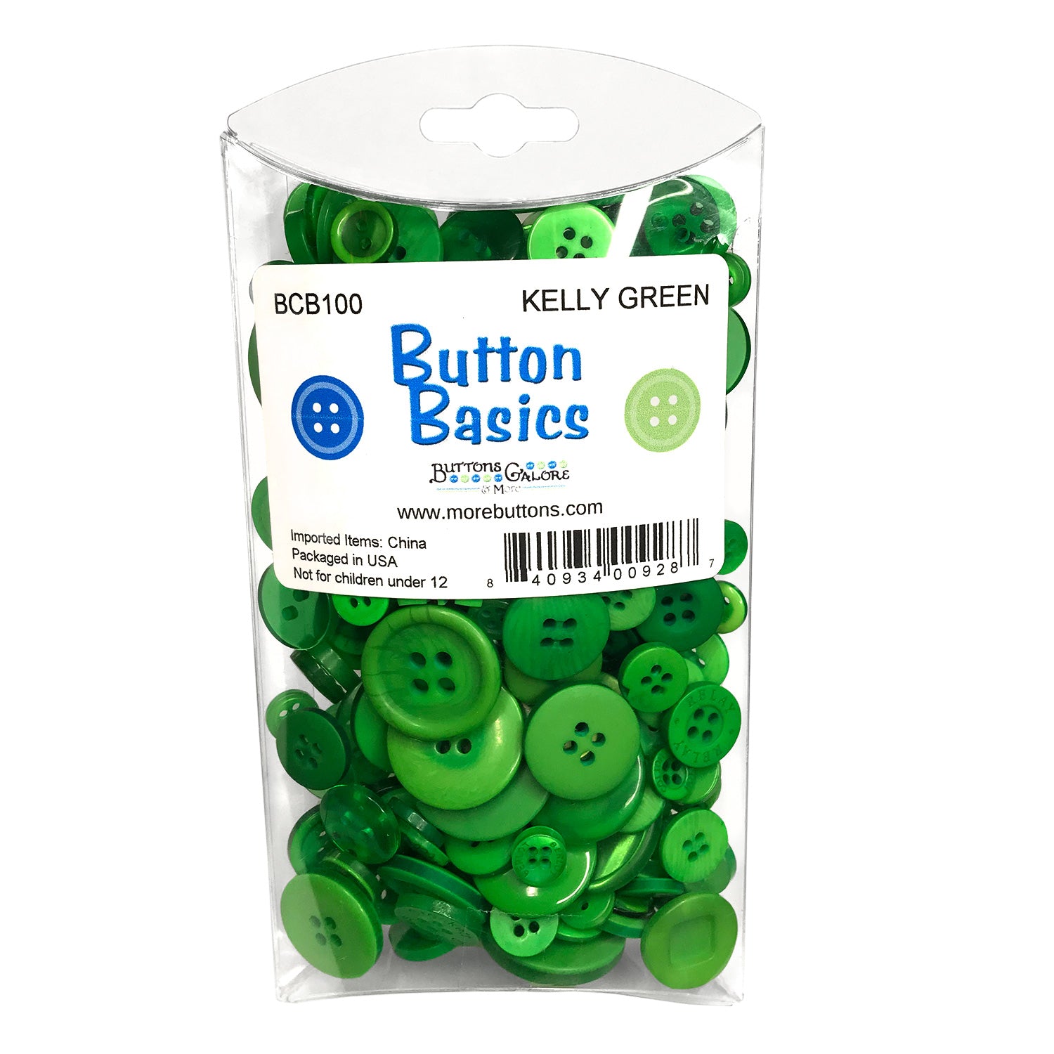 Kelly Green Buttons - 0