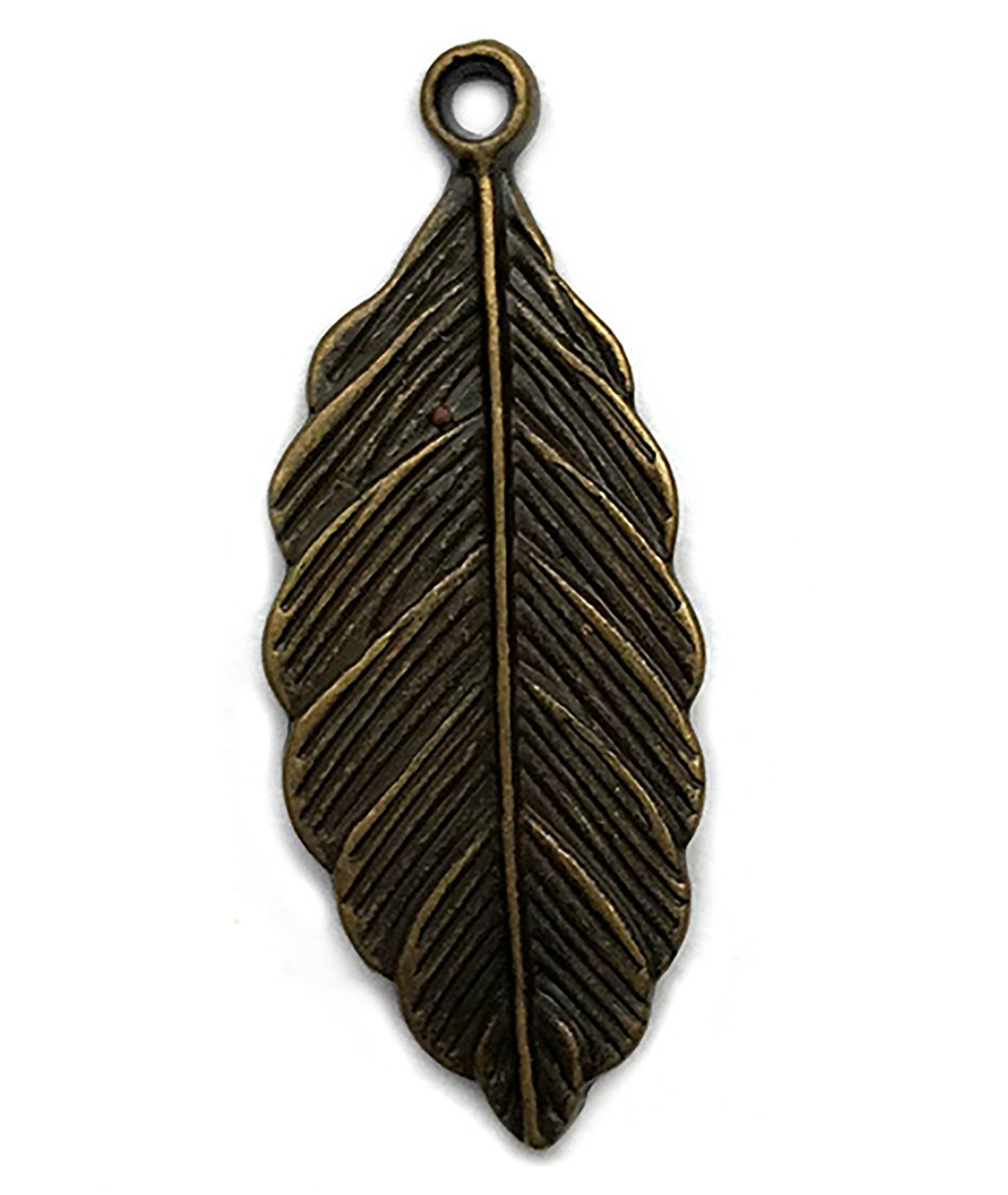 Leaf Charm - Buttons Galore and More