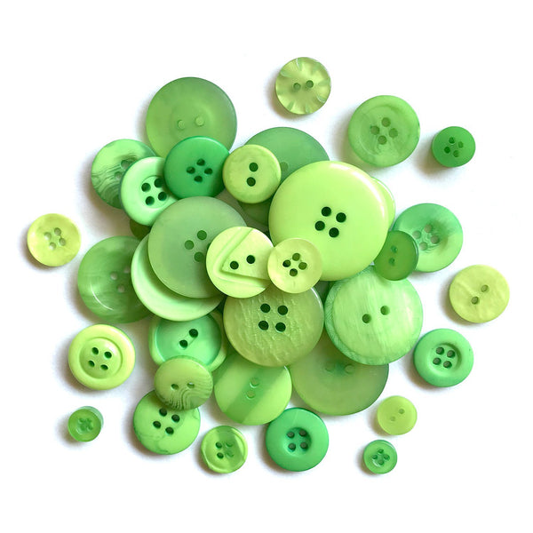 Spring Green Bulk Buttons - 1