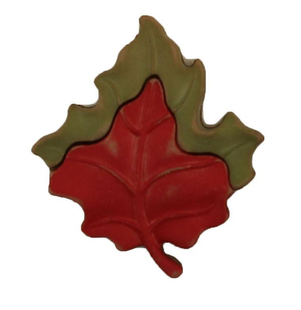 Maple Leaf Button 3D Bulk Buttons - 8