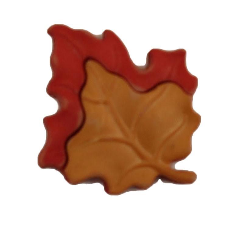 Maple Leaf Fall Themed Button Embellishment | Sewing Button – Buttons ...