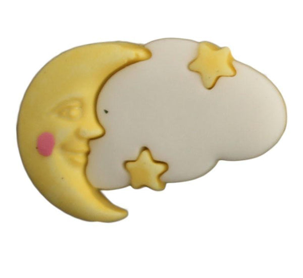 Moon & Stars 3D Bulk Buttons - 2