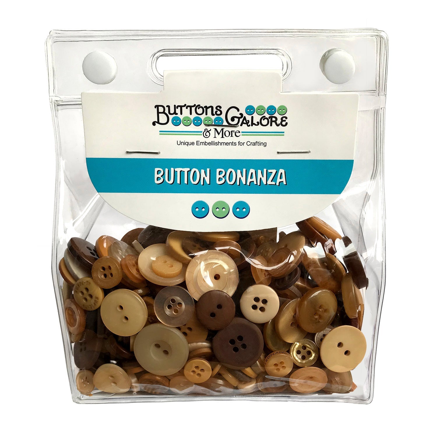 Brown Sewing Buttons. Buttons in Bulk for Button Crafts