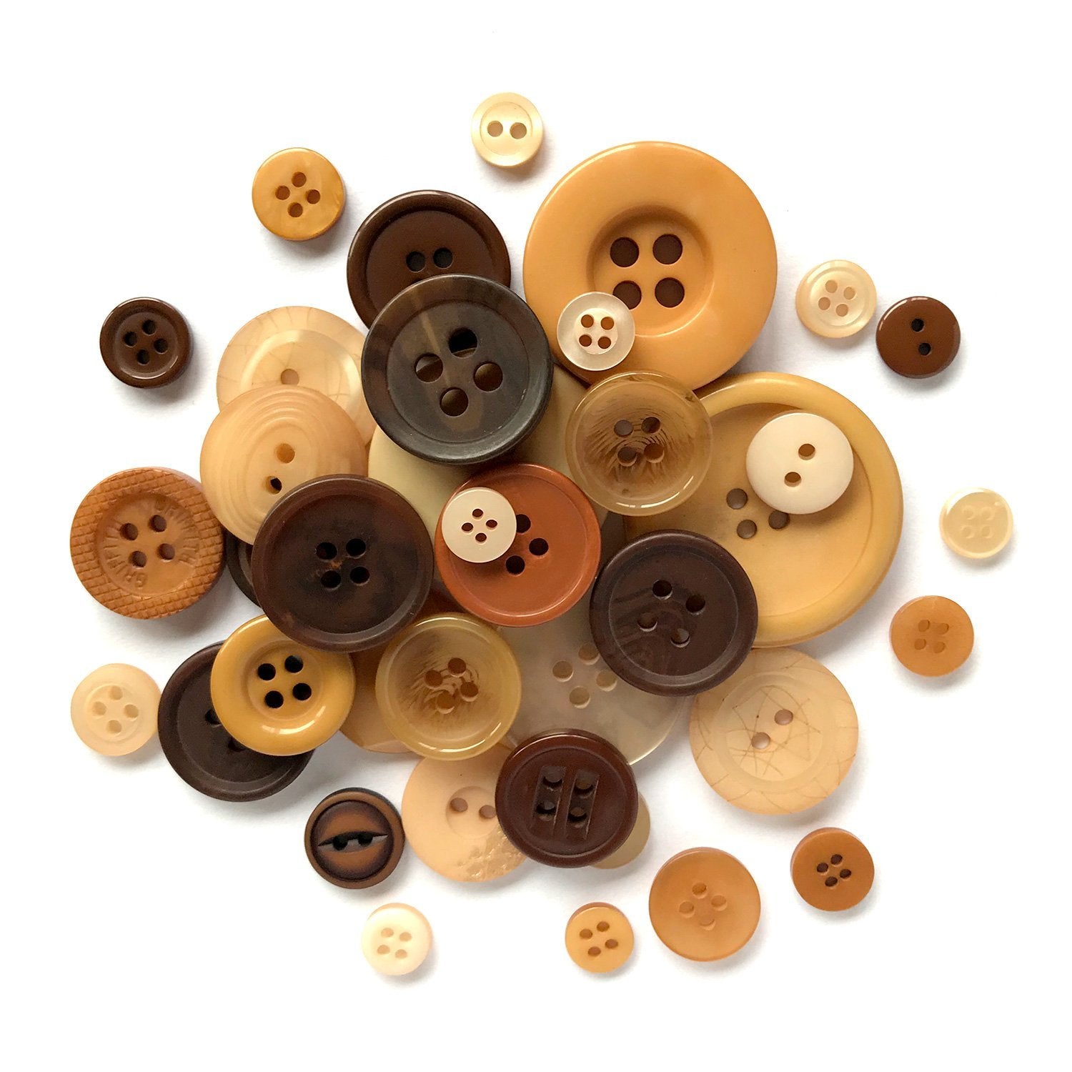 Brown Sewing Buttons. Buttons in Bulk for Button Crafts | Buttons ...