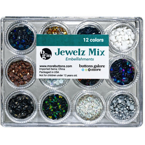 Neutral Jewelz Mix - Buttons Galore and More