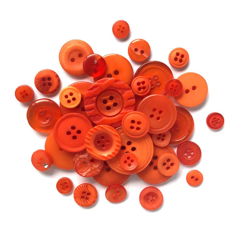 Orange Buttons- BB17 - Buttons Galore and More