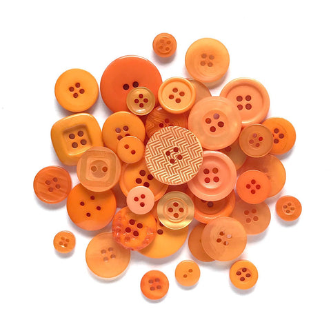 Outlandish Orange - Buttons Galore and More