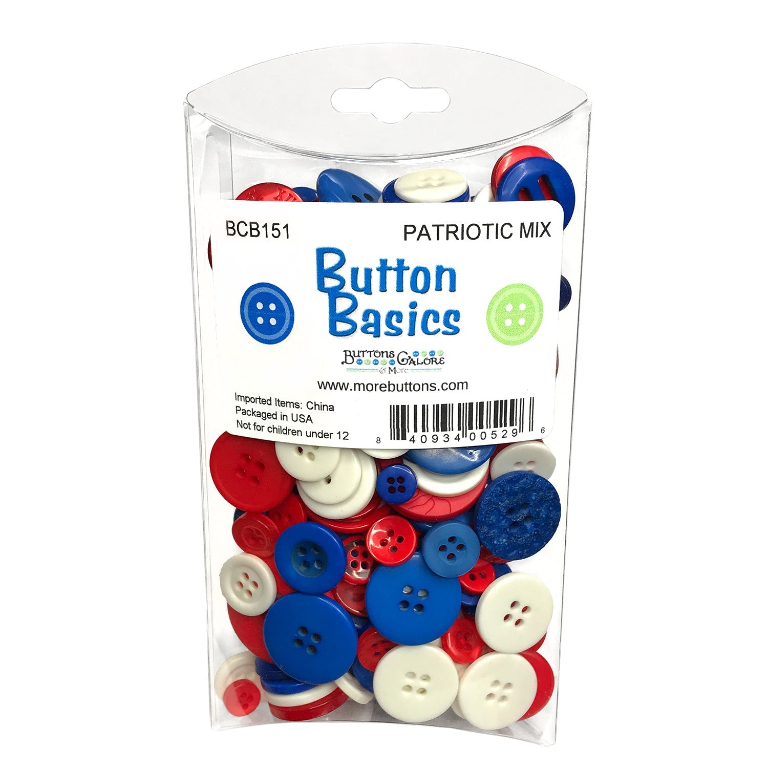 Buttons Galore Button Bonanza White