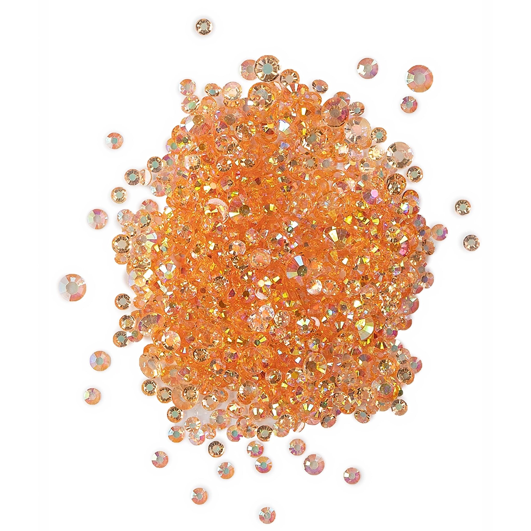 Light Orange Crystals for Crafting | Craft Rhinestones – Buttons Galore ...