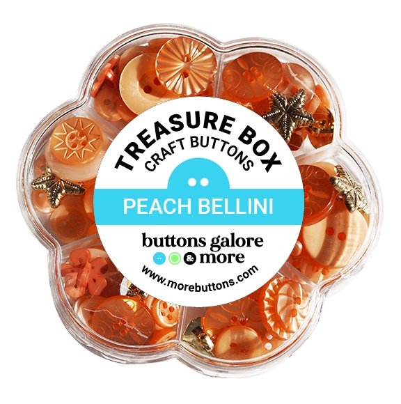 Peach Bellini - Buttons Galore and More