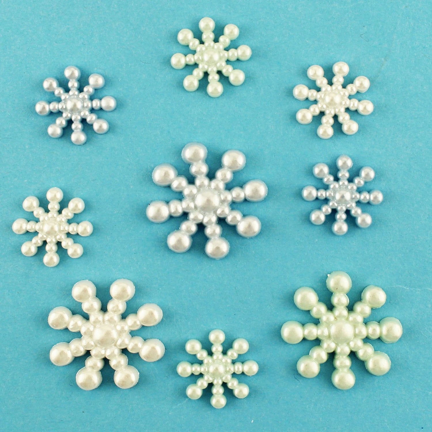 Pearl Snowflakes-4458 - Buttons Galore and More