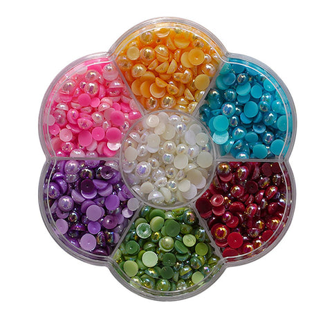 Pearlz Assortment in Flower Shaped Box - Buttons Galore and More
