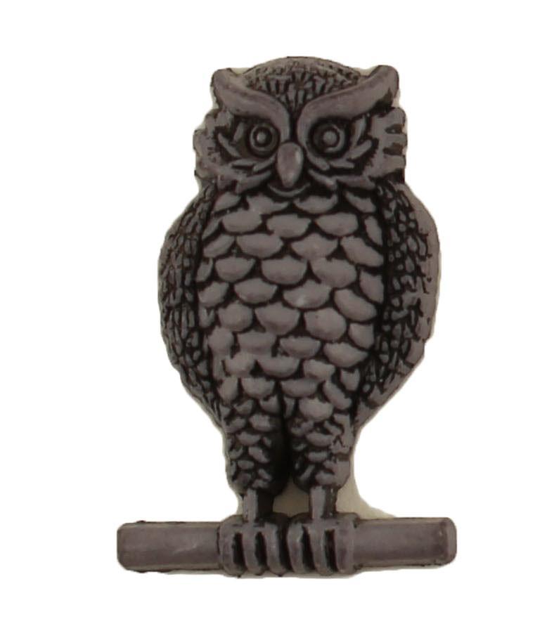 Perched Owl - Buttons Galore and More