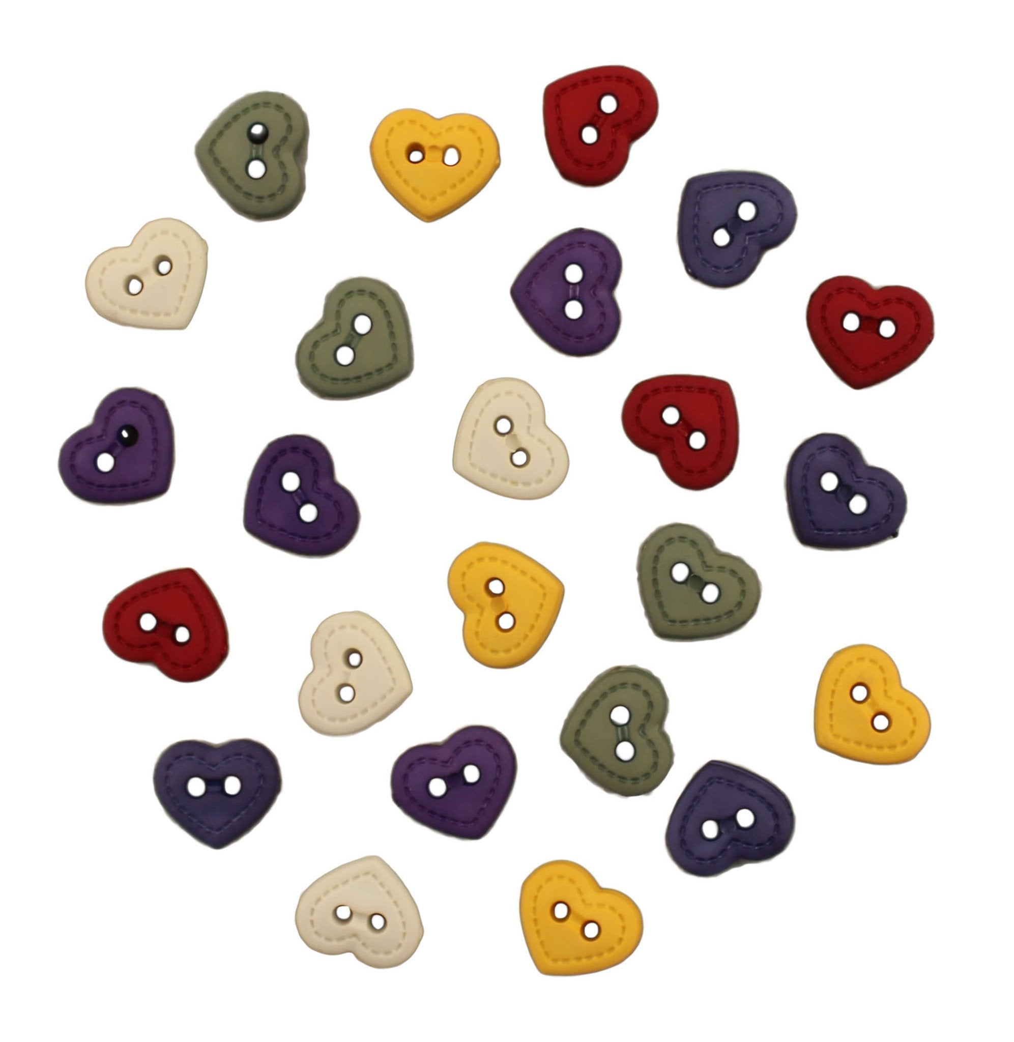 Quilt Hearts-4129 - Buttons Galore and More