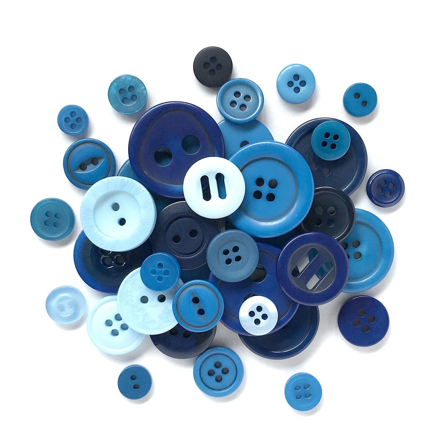 Assorted Blue Buttons for Sewing and Crafts | Buttons Galore and More
