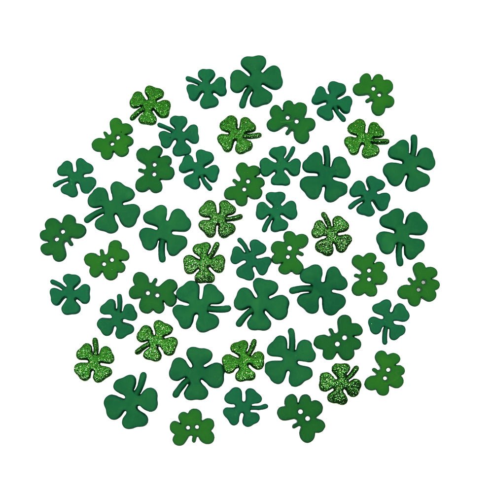 Shamrock Novelty Button Assortment - Buttons Galore and More