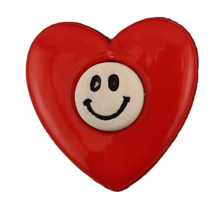Smiley Heart - B504 - Buttons Galore and More