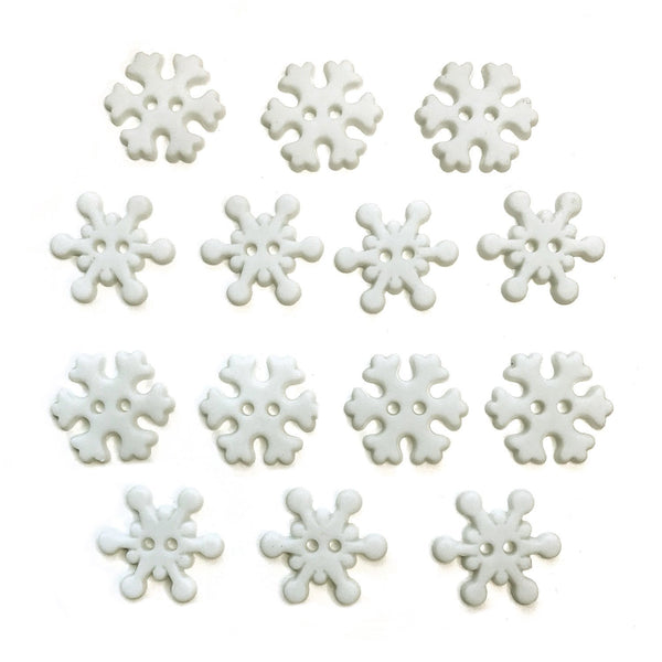 Silver Snowflake Buttons by Flair Originals/ Novelty Embellishments Winter  Christmas Snowy Holiday Crafts Hair Bow Blumenthal Lansing 
