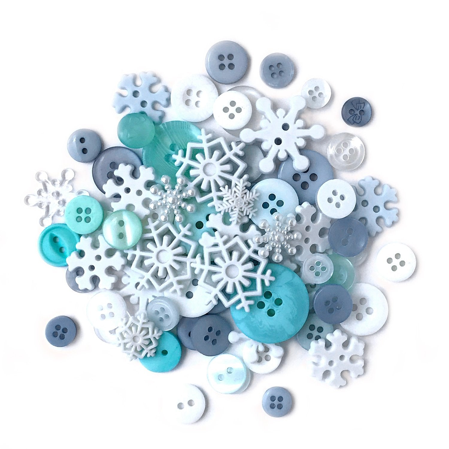 Snowflake Novelty Craft Buttons for Sewing & Crafts | Buttons Galore ...