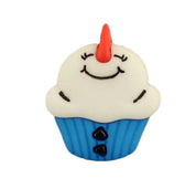 Snowman Cupcake - Buttons Galore and More