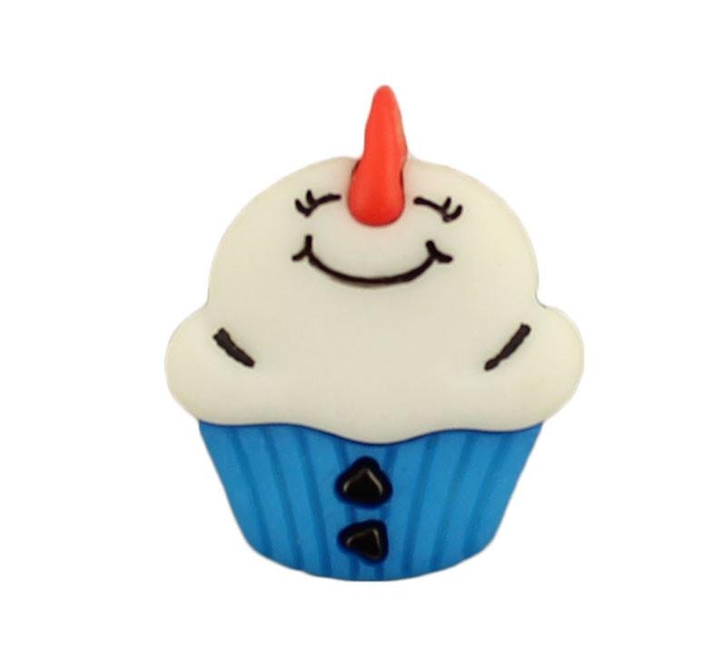 Snowman Cupcake - Buttons Galore and More