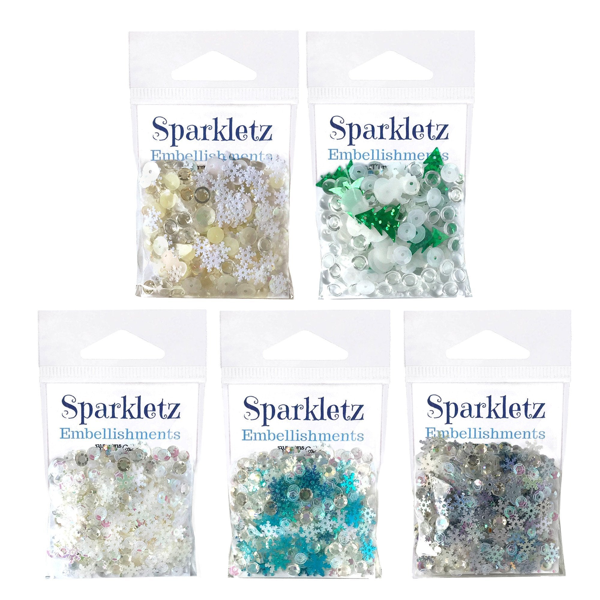 Buttons Galore Sparkletz Embellishment Pack 10g - Ocean Waves