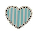 Striped Heart Bulk Buttons - 1