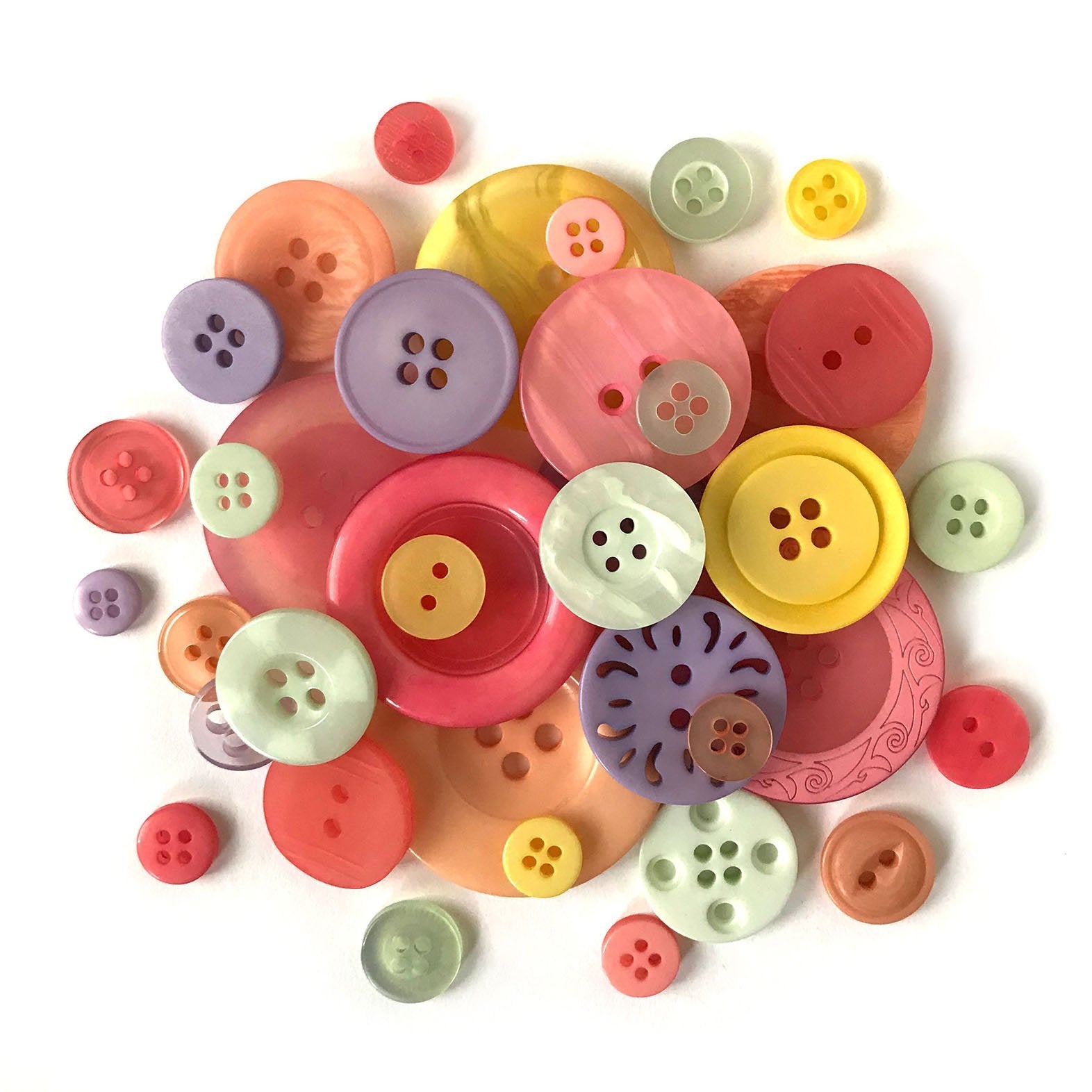Summer Buttons-CJ105 - Buttons Galore and More